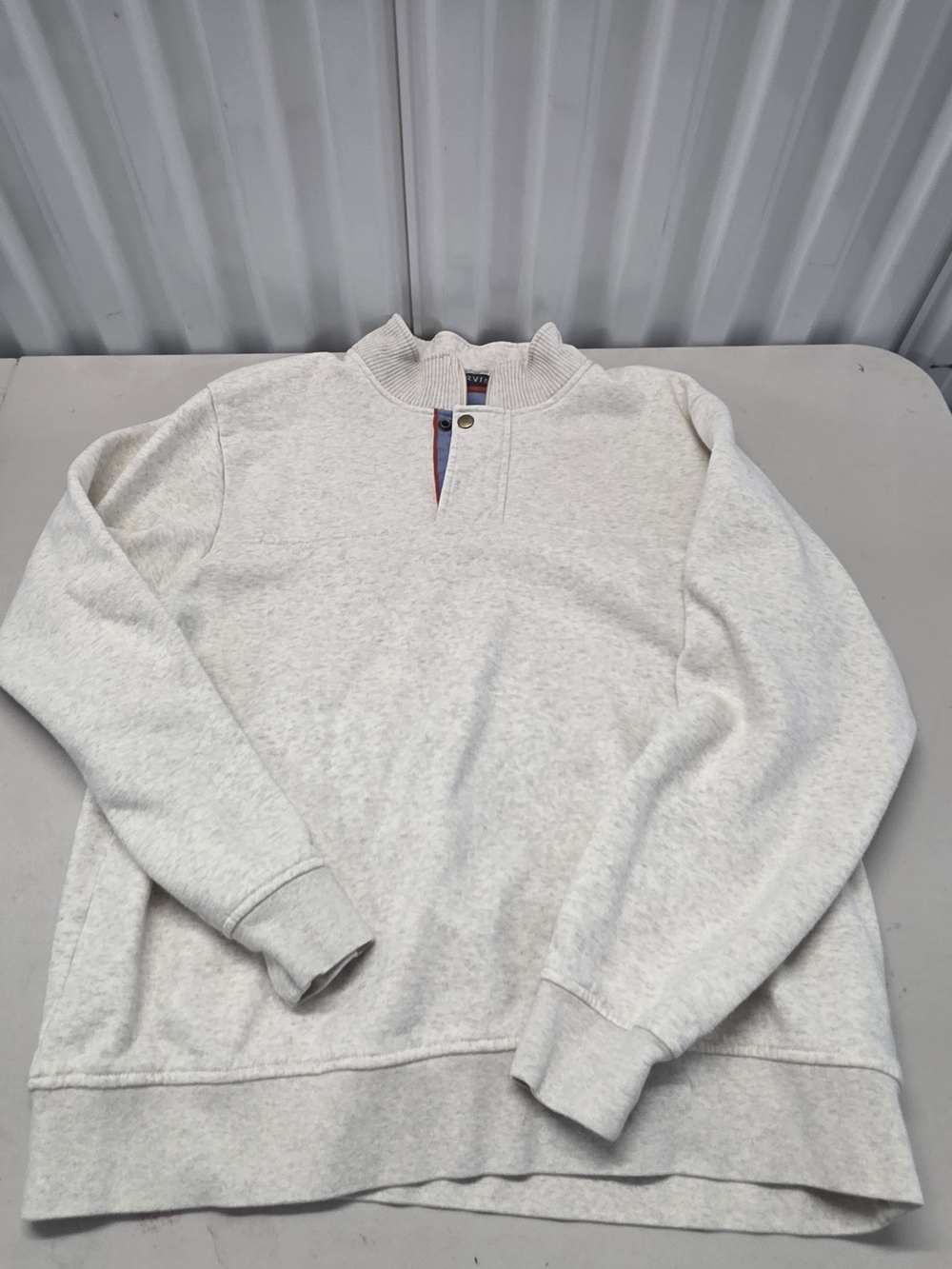 Orvis Quarter Zip/ Button Pullover Men's Size Large